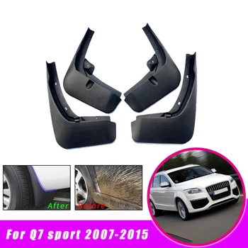 Автомобильные брызговики для Audi Q7 Sports 2007-2013 2014 2015 Комплект передних и задних брызговиков над крылом Аксессуары для стайлинга автомобилей Аксессуары для крыльев
