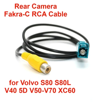Автомобильный Оригинальный Экран Реверсивной Камеры Заднего Вида Video Fakra RCA Кабель-Адаптер для Volvo XC60 XC90 V40 5D-V70 XC70 S80 S80L