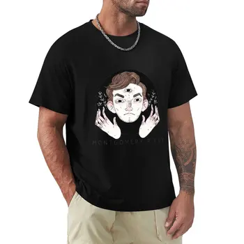 БЕЛАЯ футболка С обложкой АЛЬБОМА MONTGOMERY RICKY, винтажная футболка, одежда kawaii, футболки с кошками, футболки, мужские футболки с рисунком