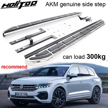 Боковая подножка AKM nerf bar для Volkswagen VW Touareg 2019 2020 2021 2022, выдерживает нагрузку 300 кг, никогда не пожалеет о покупке, ОЧЕНЬ прочная