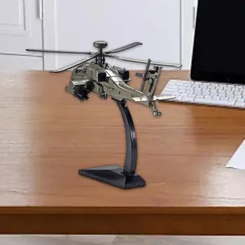 Бытовая модель, художественные поделки, развивающие игрушки с подставкой, модель вертолета в масштабе 1/64, Строительный истребитель для украшения