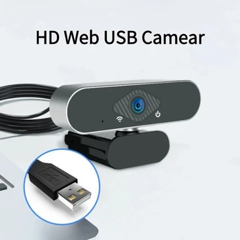 Веб-камера Xiaovv 1080P с микрофоном 150 ° Широкоугольная USB HD-камера Веб-трансляция портативного компьютера с возможностью увеличения YouTube Skype FaceTime