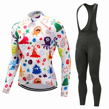 Велосипедный костюм Весенне-осенний комплект с длинным рукавом, мужское снаряжение для езды на горных велосипедах, впитывающее влагу от пота, велосипедный костюм, костюм
