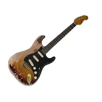 Винтажная гитара цвета Сансет, ожидаемые изображения, бесплатная доставка почтой домой