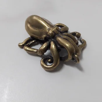 винтажный латунный осьминог, медное ремесло, украшение своими руками, миниатюрный кулон с осьминогом, аксессуары m018