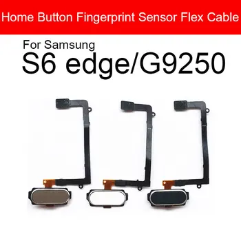 Гибкий кабель кнопки Home для Samsung Galaxy S6 Edge G9250, ключ возврата, задняя крышка, отпечатки пальцев, Touch ID, Запасные части для ремонта