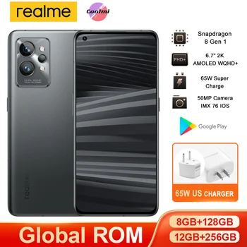 Глобальная Встроенная память Новый смартфон Realme GT 2 Pro 5G Snapdragon 8 Gen 1 Аккумулятор 5000 мАч 65 Вт 6,7 