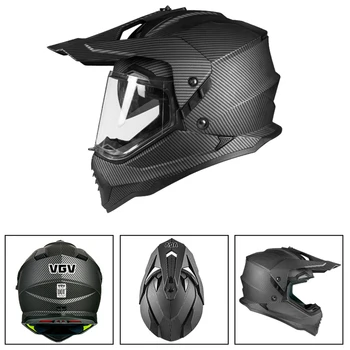 Двойные козырьки мотоциклетного шлема Модульный мотоциклетный шлем Four Seasons с полным лицом, мотоциклетный шлем с двумя линзами для мужчин и женщин