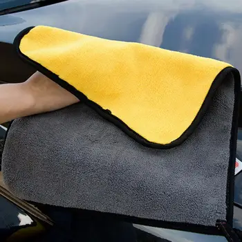 Двухцветная Полезная легко моющаяся ткань для ухода за автомобилем Colorfast Полотенце для чистки автомобиля Многофункциональные автомобильные аксессуары