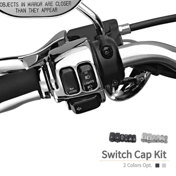 Детали управления рулем мотоцикла, крышки переключателей, крышка кнопки для моделей Harley Sportster XL 883 1200 Dyna Softail Fat Boy VRSC