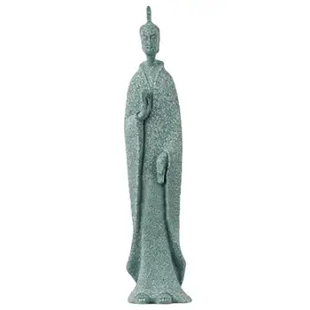Дзен Статуэтки Северная Вэй Статуя Будды для медитации Настольный декор Устойчивая основа из смолы для домашнего аквариума Фэн-шуй Йога Бонсай