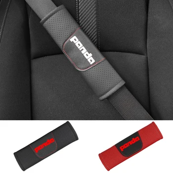 Для Fiat Panda 2 шт. накладки для автомобильных ремней безопасности из искусственной кожи Плечевая накладка сиденья