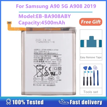 Для Samsung Galaxy A90 5G A908 2019 EB-BA908ABY 4500mAh Замена запасных частей Мобильного аккумулятора