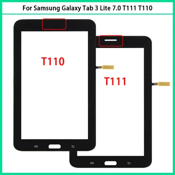 Для Samsung Galaxy Tab 3 Lite 7.0 SM-T111 t110 Сенсорная панель Дигитайзер Сенсор Переднее стекло T111 T110 Сенсорный экран