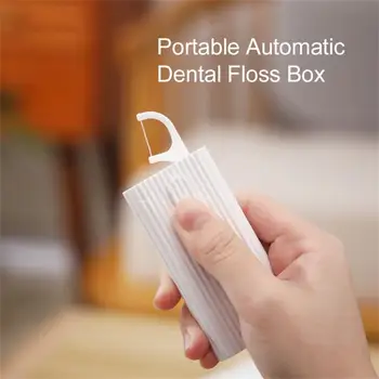 Дозатор зубной нити Портативный ящик для хранения зубной нити Контейнер для зубочисток многоразового использования ящики для домашнего хранения