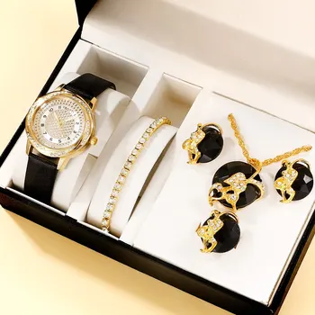 Женские модные кварцевые часы, женские часы, дизайн люксового бренда, женские часы, простые женские наручные часы, ювелирный набор Montre Femme