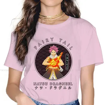 Женские футболки NATSU IN THE CIRCLE UP FAIRY TAIL EARTH LAND Аниме Готическая винтажная женская одежда из крупного хлопка с графическим рисунком