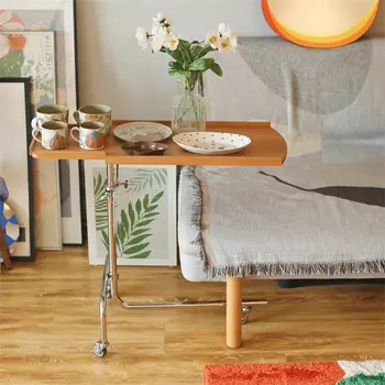 Журнальный столик из массива дерева в Скандинавском стиле, Мебель для гостиной, Креативный Подъемник, Пианино, Пюпитр, Диван, Приставной столик, Подвижный Прикроватный Столик