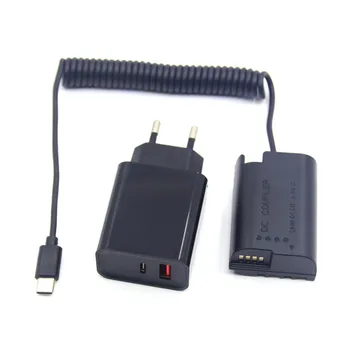 Зарядное Устройство PD USB C DMW-DCC17 Соединитель Постоянного Тока DMW-BLK22 Фиктивный Аккумулятор Кабель-Адаптер Питания Для Panasonic Lumix GH6 GH6L GH5II DC-S5 S5K