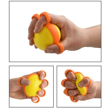 Захват для рук Укрепляющий мяч Силиконовый Для упражнений для пальцев Расслабление мышц Тренажер для укрепления запястья Фитнес Упражнения для рук Реабилитация