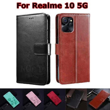 Защитный Чехол-бумажник Для Realme 10 5G RMX3615 Чехол Для Телефона чехол на Realme10 4G Realme10 5G Funda Coque Etui с Карманами для Карт
