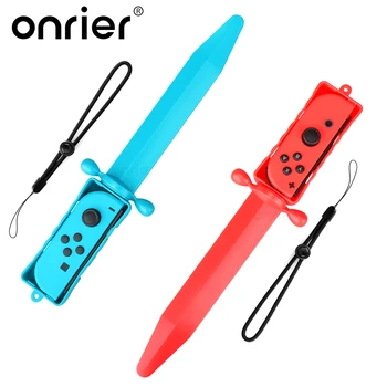 Игровой меч Onrier из 2 предметов для аксессуаров Nintendo Switch Joy-Con для фехтования Рукоятка контроллера для OLED-консоли Switch