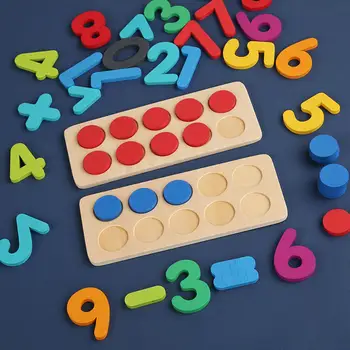 Игрушки Монтессори, игры для подсчета чисел для детей младшего школьного возраста