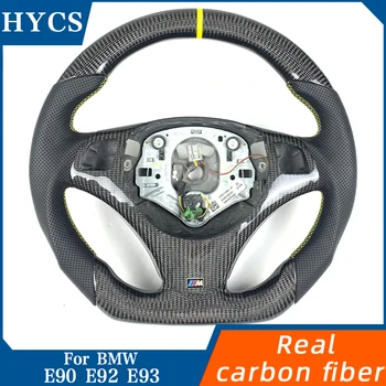 Изготовленное на заказ рулевое колесо из углеродного волокна для BMW 1 серии E90 3 серии E92 E93 Рулевое колесо