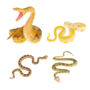 Имитация змеи поддельная змея маленькая змея пластиковая модель змеи страшная игрушка для детей мальчиков детей