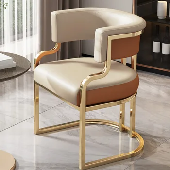 Итальянские обеденные стулья, легкая роскошь, элитные отели, простые современные кресла для переговоров