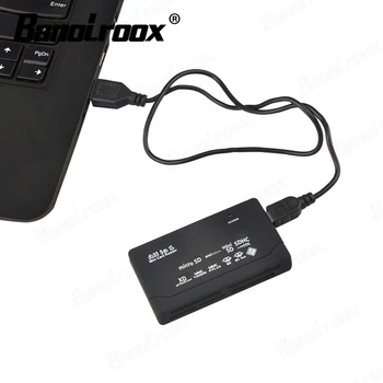 Кард-ридер Banolroox All In One USB 2.0 Memory SD Card Reader Адаптер С Поддержкой Линии Передачи данных TF CF SD Mini SD SDHC MMC MS XD M2