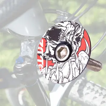 Колпачок для штока велосипедной гарнитуры ZTTO с 3D-тиснением, высокопрочный Колпачок для вилки MTB для велосипедной вилки диаметром 2,6 мм