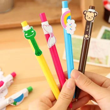 Корейские креативные канцелярские принадлежности, шариковая ручка Animal Wings Rainbow, 6 видов чистых и свежих мультяшных ручек, студенческие призы