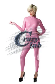 Латексное боди Crazy Club, сексуальный резиновый комбинезон, цельный латексный костюм Зентаи для взрослых
