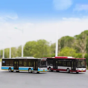 Литая под давлением Модель Автобуса Futian Bus Ouhui Beijing в масштабе 1:43 Из Чистого Электрического Сплава С Облегченной Версией Статических Металлических Автомобильных Украшений
