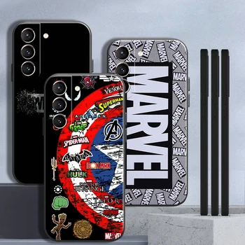 Логотип Marvel Avengers Для Samsung Galaxy S22 Ultra S21 S20 Plus FE 5G S9 S10 Lite S10E Plus 5G Чехол Для Телефона Carcasa TPU