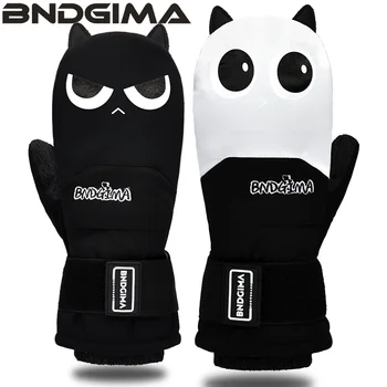 Лыжные перчатки BNDGIMA Inside с дизайном в пять пальцев, зимние водонепроницаемые перчатки для сноуборда, для спорта на открытом воздухе, катания на снегоходах и лыжах