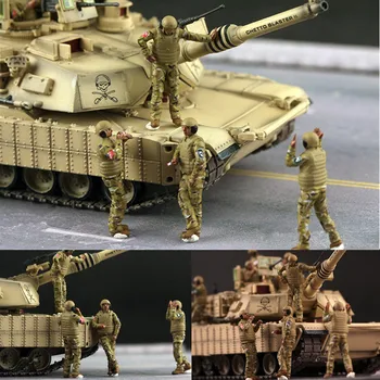 Масштабная Модель 1:72 10шт Американский Танковый Парк M1 10 Солдат Фигурка Броневика Солдаты Игрушки Сцена Аксессуары Куклы Дисплей