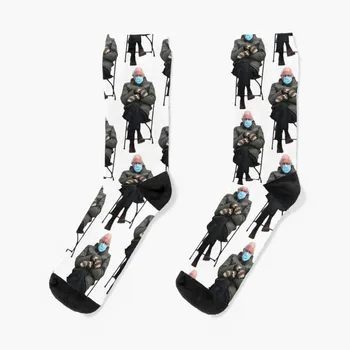 Мем Берни Сандерса - Варежки На Складном стуле Культового вида, Носки для инаугурации Байдена, Мужские носки с принтом, женские носки