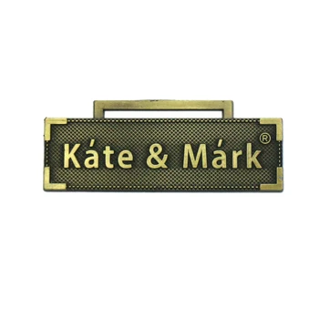 Металлические этикетки ручной работы с классическим логотипом для сумок Джинсов Металлические торговые марки Именная табличка на двери Индивидуальные Бирки для одежды
