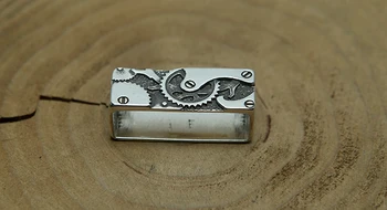 Механические часы из стерлингового серебра с ручной застежкой на заказ