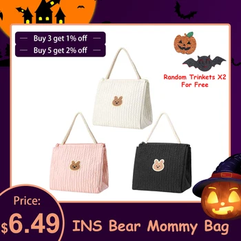 Мода Ins, женская сумка для мамы, Многофункциональный детский подгузник, органайзер для коляски, водонепроницаемая сумка, Бутылочка для молока, сумка для подгузников для ребенка