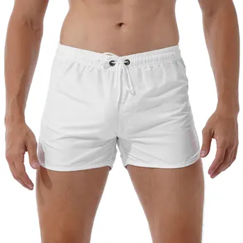 Модные мужские летние пляжные шорты для бега, спортивные шорты для бега, быстросохнущие дышащие мужские пляжные шорты с эластичным поясом, спортивная одежда