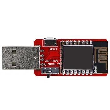 Модуль USB-ESP-12E, Встроенная Антенна, последовательный приемопередатчик 2,4 ГГц для отладки, совместимый с Wi-Fi, Программирование встроенного программного обеспечения для ESP8266