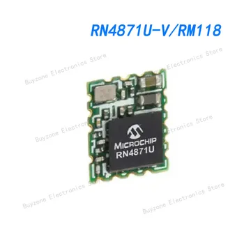 Модуль приемопередатчика RN4871U-V/RM118 Bluetooth v5.0 Антенна 2,4 ГГц в комплект не входит для поверхностного монтажа