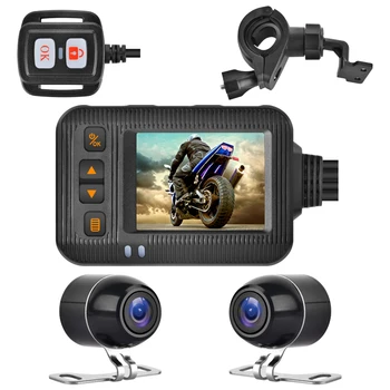 Мотоциклетный рекордер SE20 с двойным объективом для вождения видеокамеры DVR Loop Record