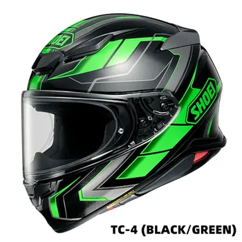 Мотоциклетный шлем SHOEI Z8 ka-wa с полным лицом, зеленый шлем для езды на мотокроссе, шлем для мотобайка