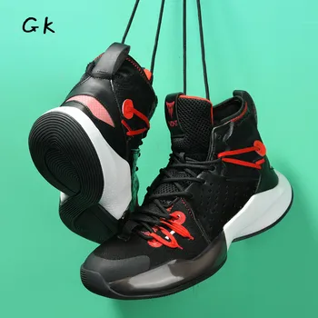 Мужская баскетбольная обувь Для мальчиков, дышащие высокие кроссовки для бега, нескользящие спортивные кроссовки для тренировок, кроссовки для фитнеса