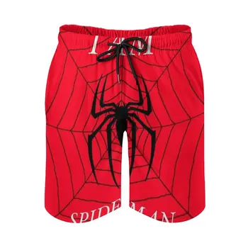 Мужские пляжные шорты-пауки, 3D Печать, свободные шорты для серфинга, пляжная одежда, пляжные шорты супергероя-паука