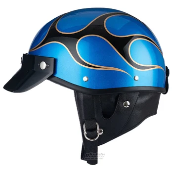 Мужской мотоциклетный шлем Мотоциклетные шлемы для бездорожья Мотоциклетный шлем с открытым наполовину ретро-шлемом otorcycle Женский Гоночный велосипедный шлем